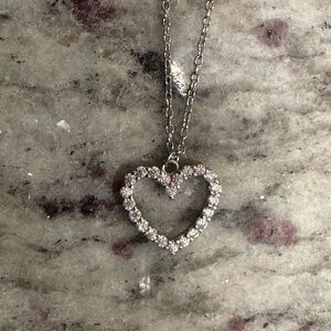 Silver Heart Pendant Necklace